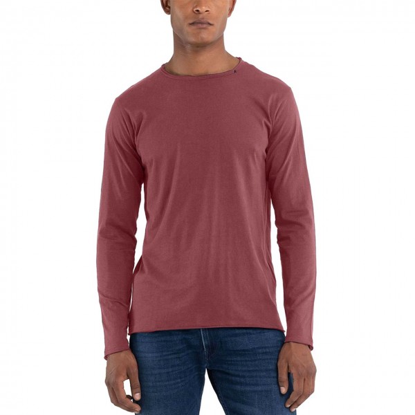 T-Shirt Manica Lunga Regular Fit Amaranth Red