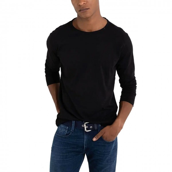 T-Shirt Manica Lunga Regular Fit Black