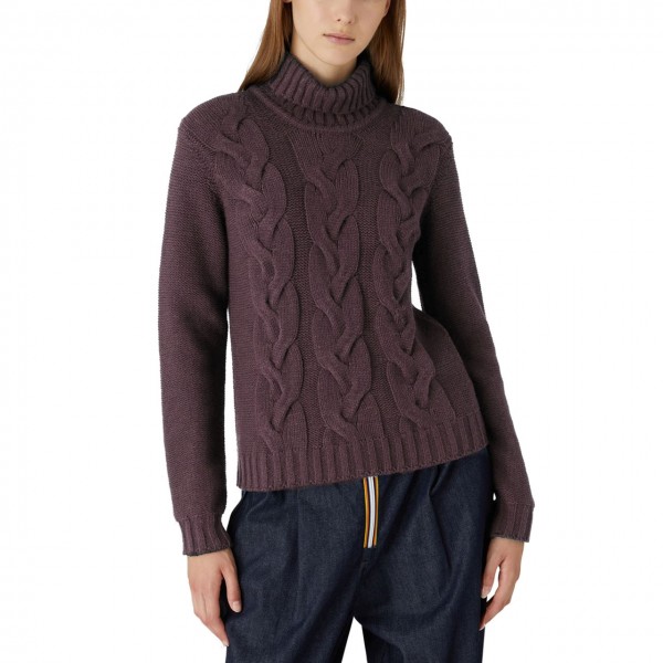Claire Braid Violet Dusty Sweater