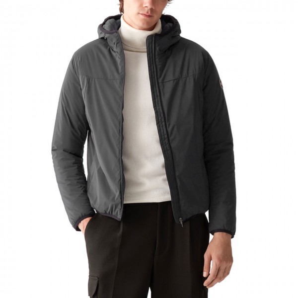 Jacket With Hood In Stretch Fabric