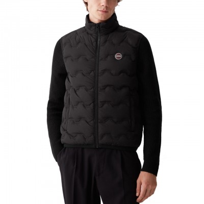 Quilted Effect Down Vest Black