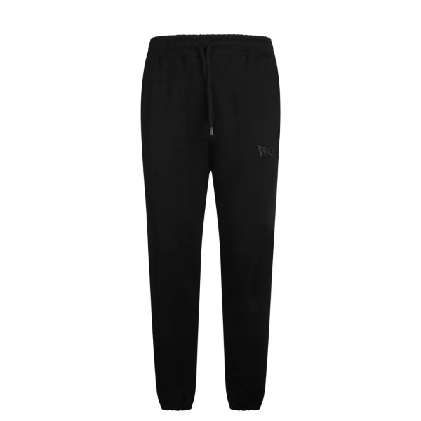 Fleece trousers with embroidered logo