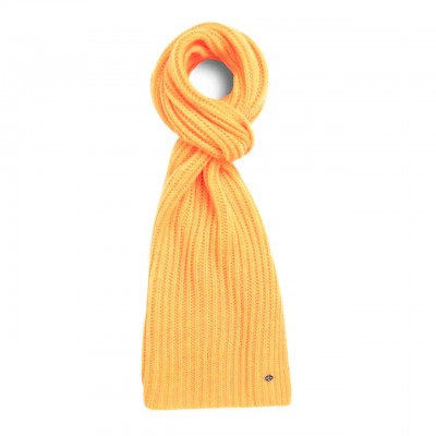 Sunset Orange Wool Blend Scarf