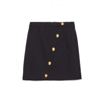Milano stitch skirt with...