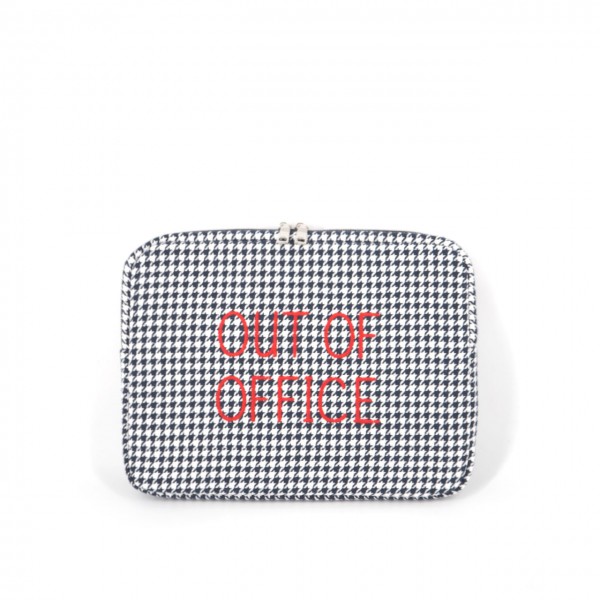 Laptop Case Houndstooth Out Of Office