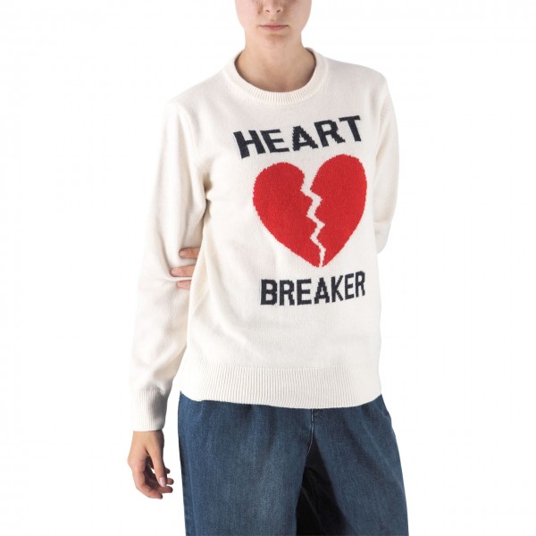 Crewneck Sweater Heart Breaker, Grey
