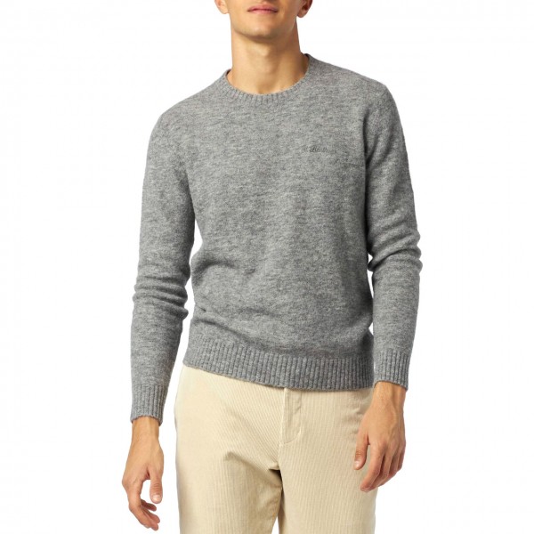 Heron Sweater With St. Barth Embroidery Grey