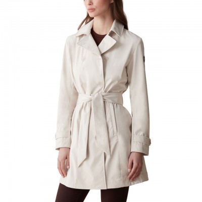 Softshell trench coat with...