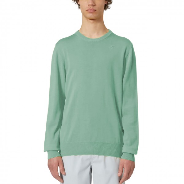 Sebastien Cotton Green Mold Sweater