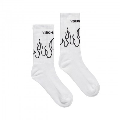 Socks With Black Flames