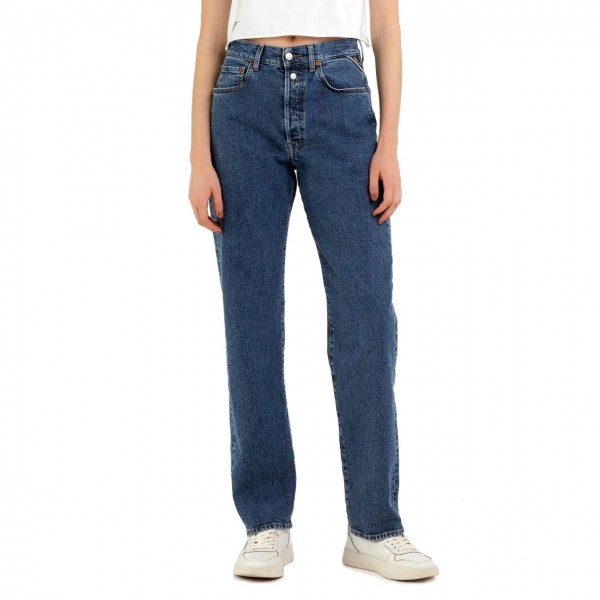 Straight Fit Jeans W9Z1 Medium Blue