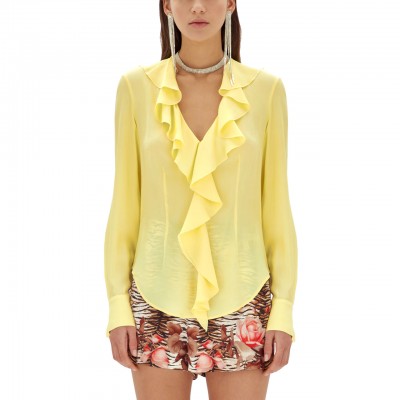 Blouse With Yellow Ruffles