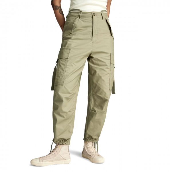 Cropped Drawcord Cargo Pants