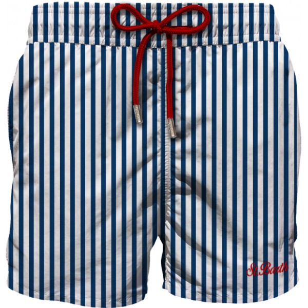 Blue Striped Gustavia Costume