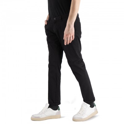 Lenny Black Chino Trousers
