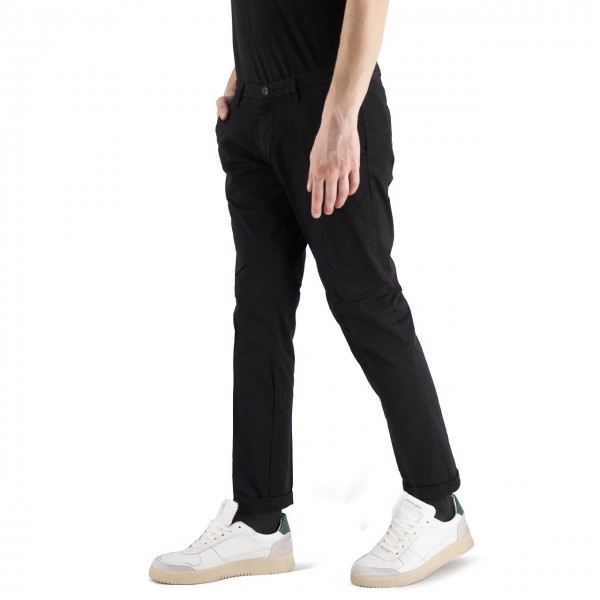 Lenny Black Chino Trousers