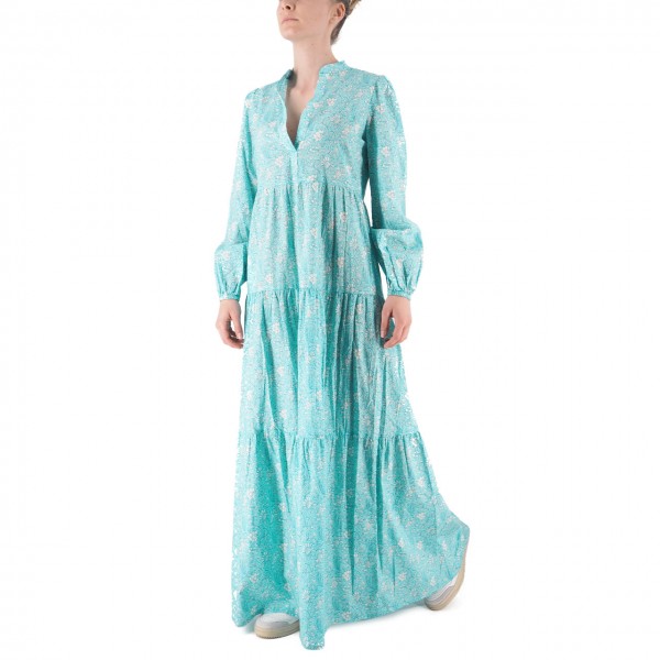 Nadja Long Dress In Cotton Voile