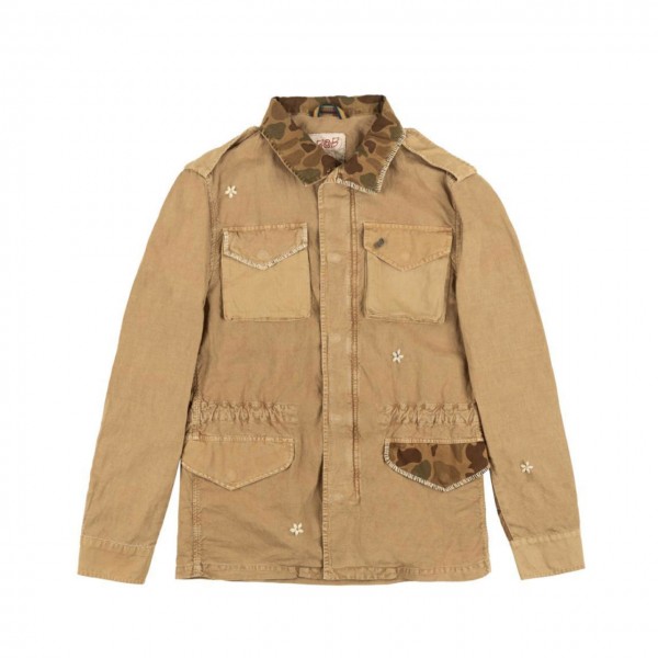 Saharan Jacket In Cotton And Linen