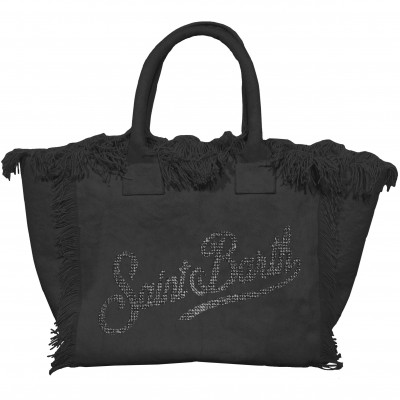 Black Rhinestone Vanity Bag