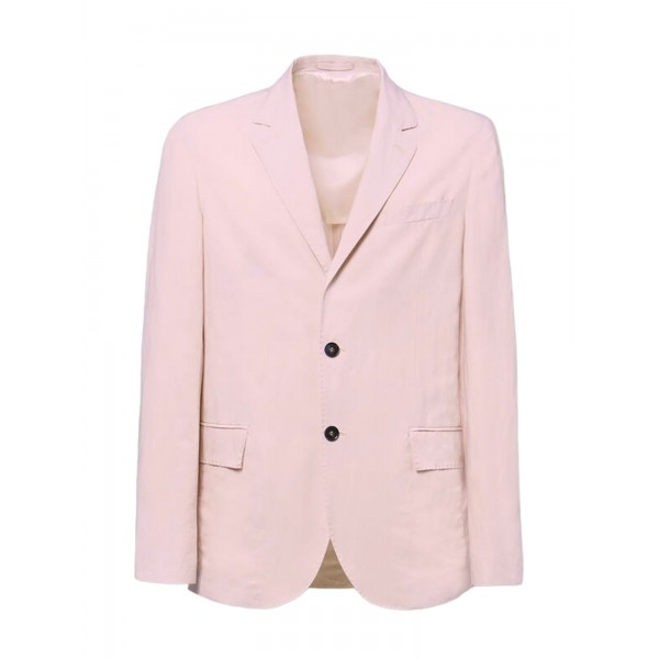 Pink Blazlinen Single-Breasted Jacket