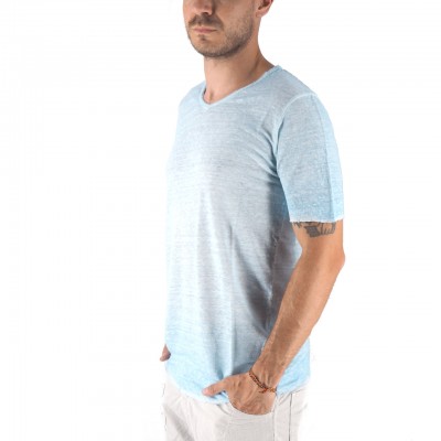 Granada T-Shirt In Pure Linen