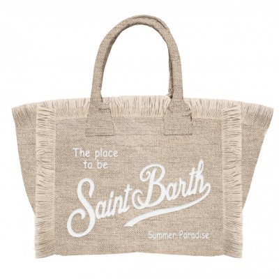 Sand Linen Vanity Bag