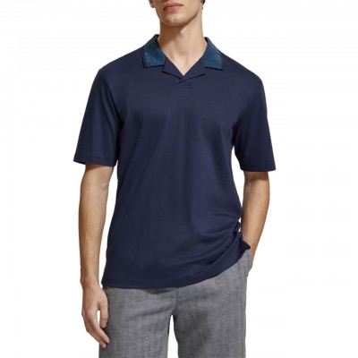 Polo shirt with contrasting...