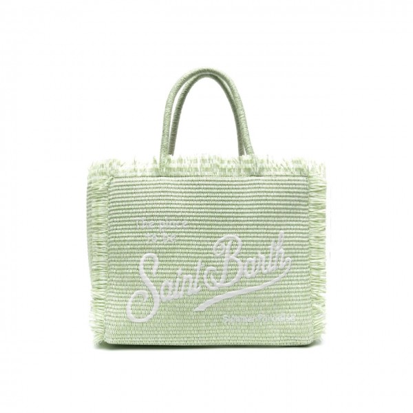 Vanity Straw Water Green Bag