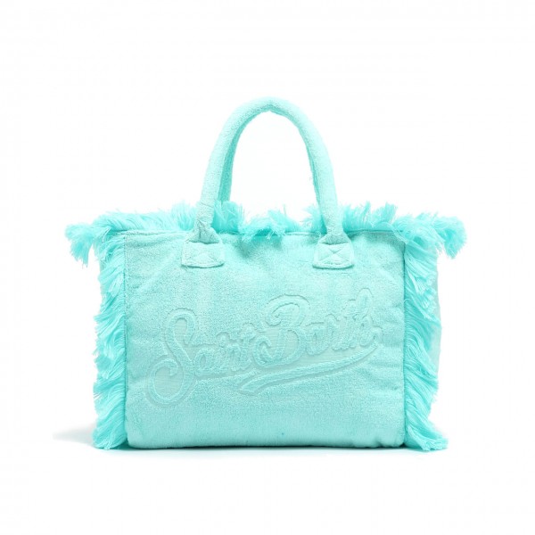 Vanity Bag In Aqua Green Sponge