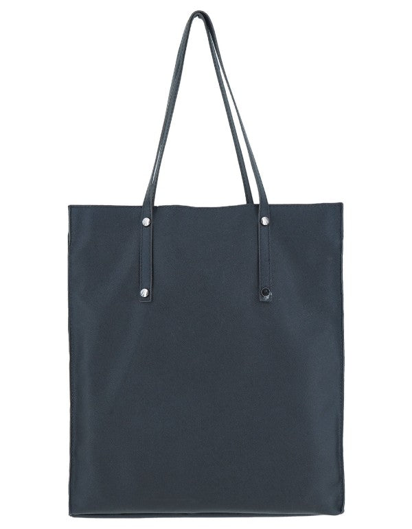 SHOPPER IN ECOPELLE NERO