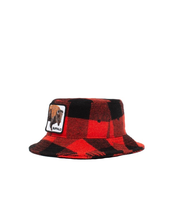 Buff Buffalo Bucket Hat, Red