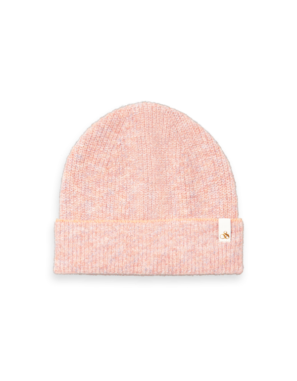 Melange Pink Lurex Beanie