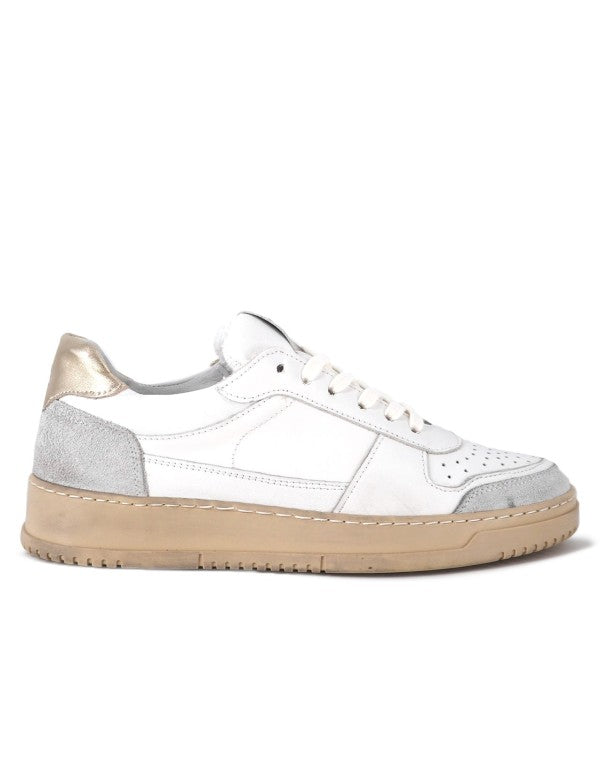 Sneaker In Nappa And Suede