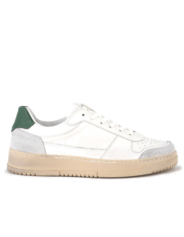 Sneaker In Nappa And Suede