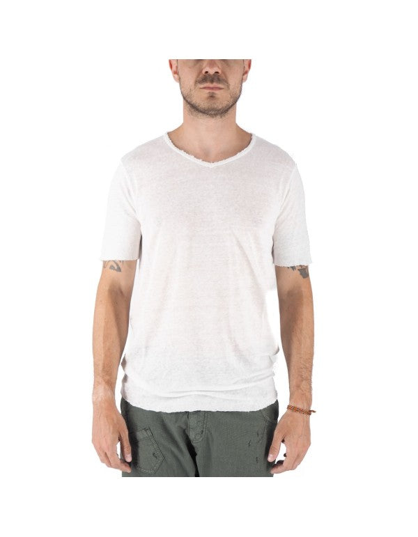 Granada T-Shirt In Pure Linen