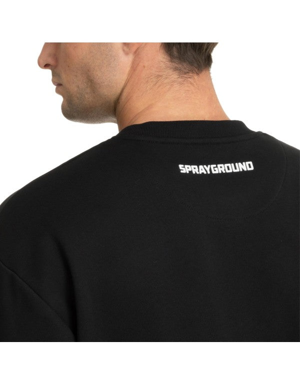 Felpa Girocollo Broken Glass Nero