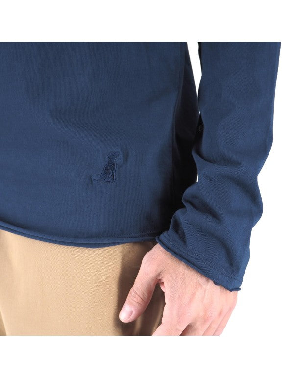 T-Shirt A Manica Lunga Siviglia Blu