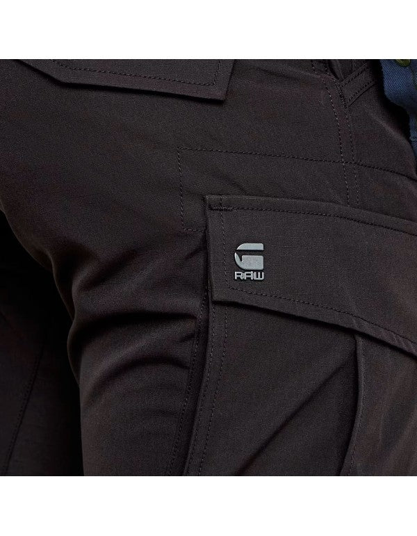 Rovic Zip 3D Regular Tapered Dk Black Pants