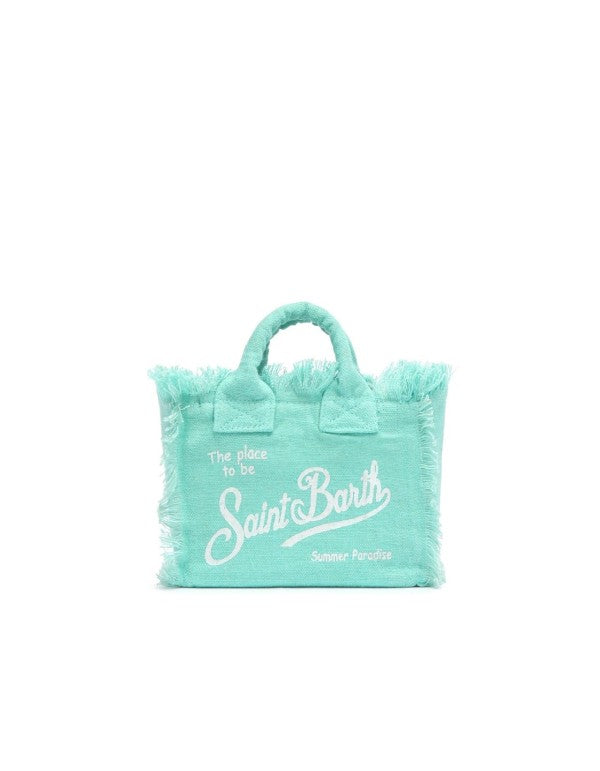 Colette Bag In Aqua Green Linen