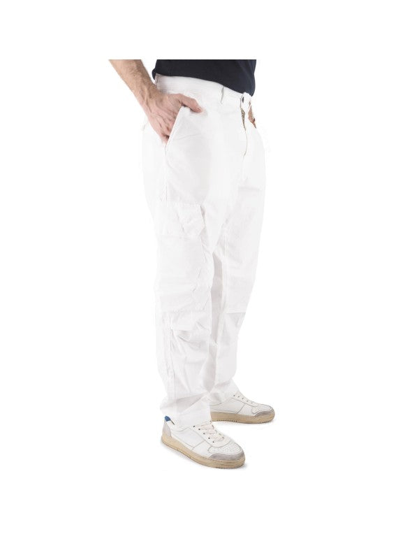 Pantalone Cargo Da Uomo Portorico Bianco