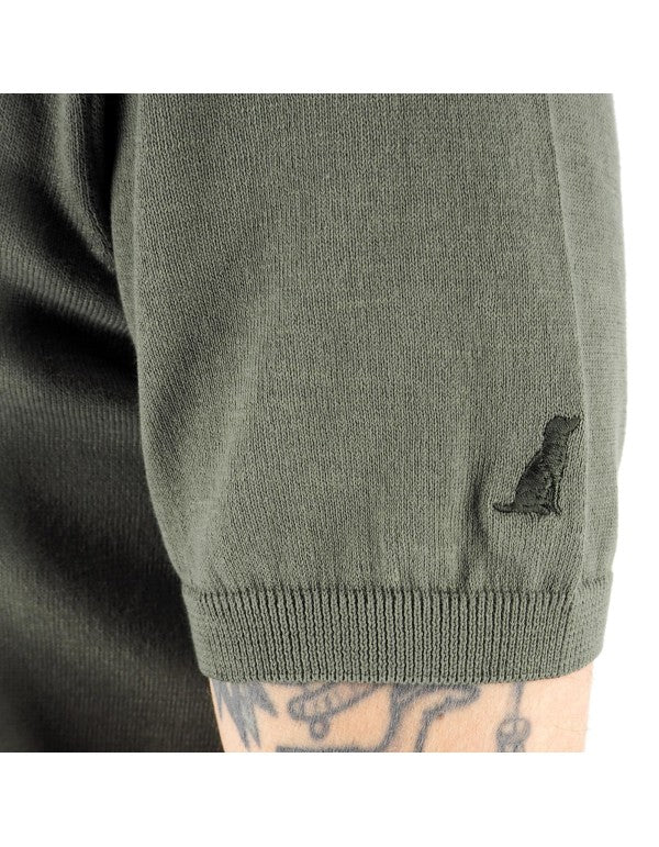 Polo In Maglia 100% Cotone Alassio Militare