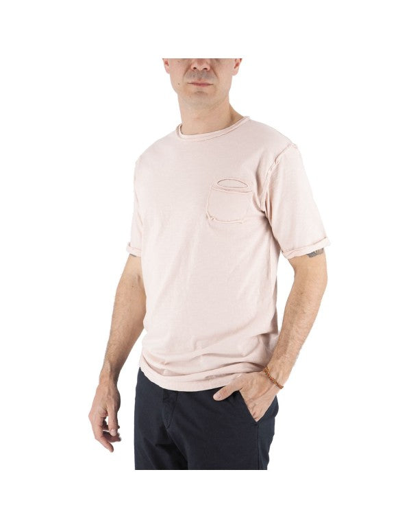 T-Shirt Pocket Fiamma Rosa