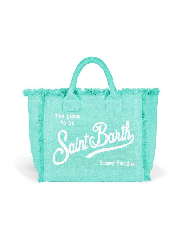 Vanity Linen Water Green Linen Bag