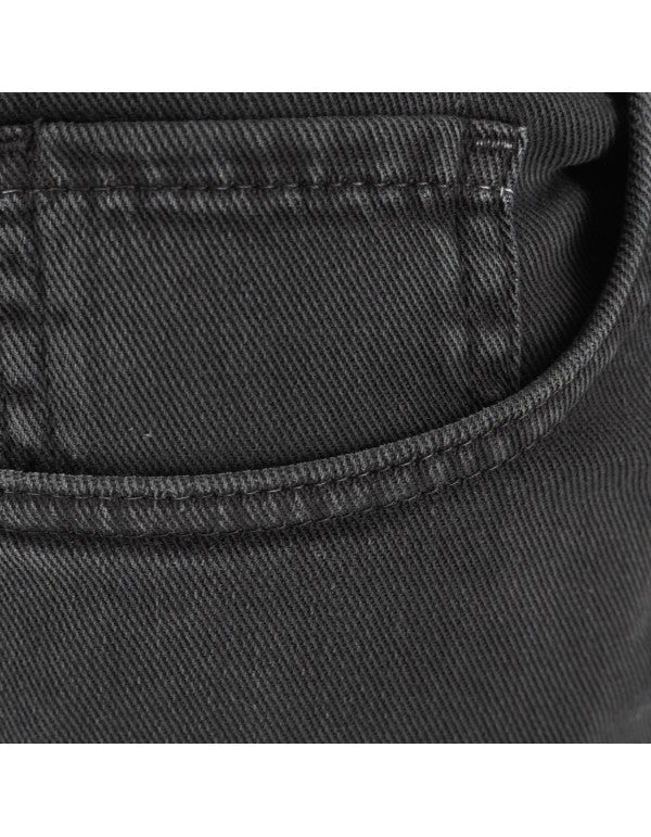 Pantalone In Bull Di Cotone Nero