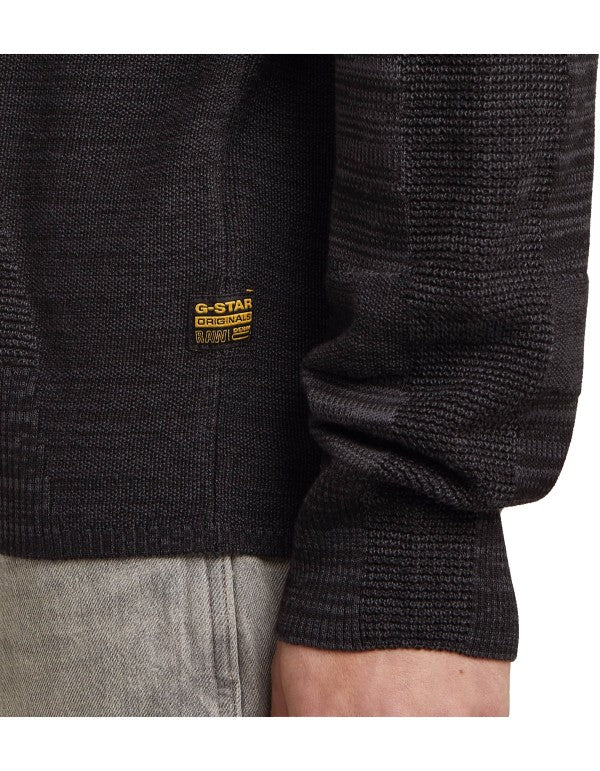 3d Biker R Knit Dk Black/asfalt