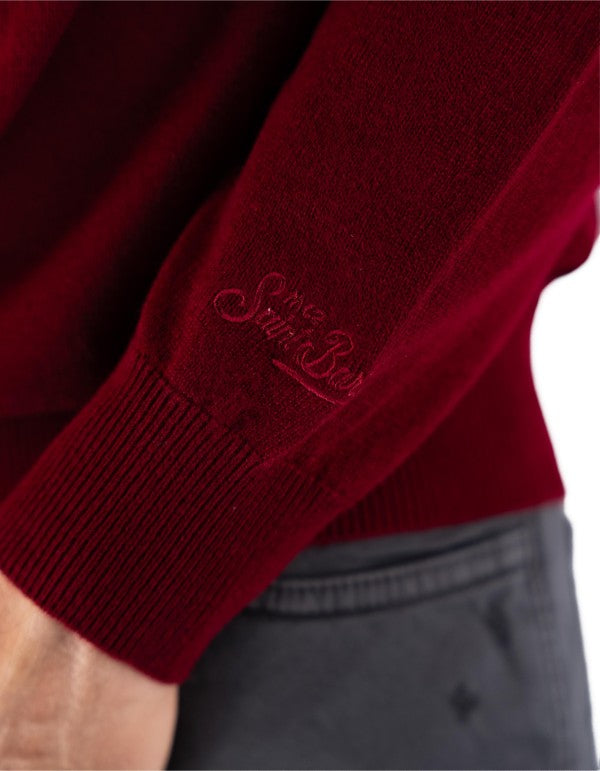Maglia Regent Merino Cashmere Bordeaux