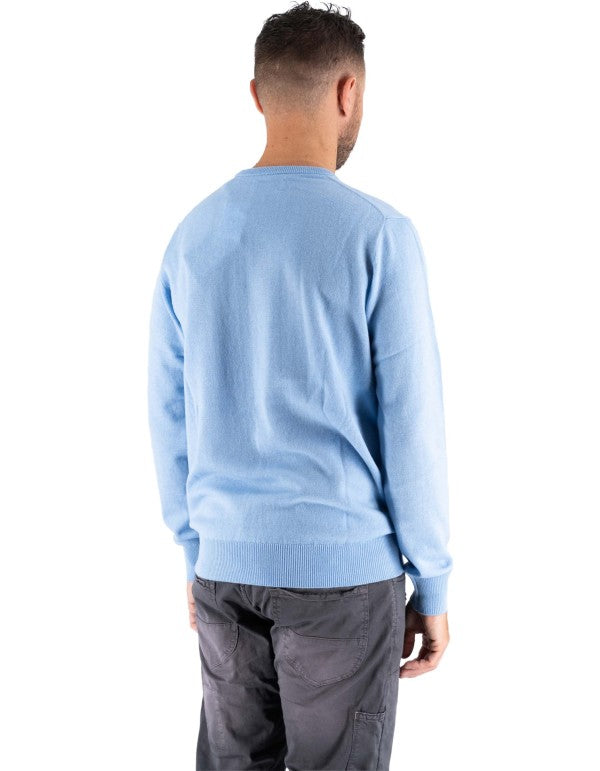 Maglia Regent Merino Cashmere Celeste