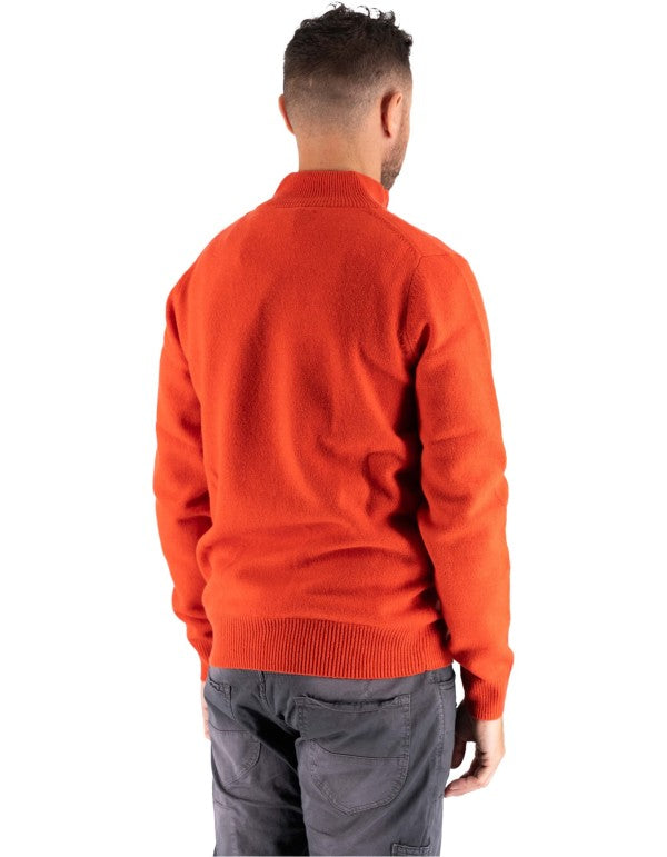 Maglia Jermyn Lambswool Zip Orange