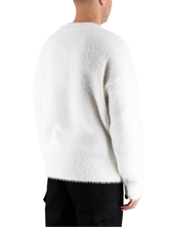 Offwhite Sweater With Embroired On Neck Anche Patch Off White