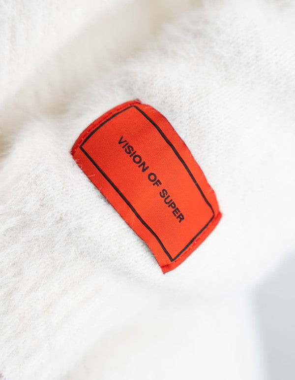 Offwhite Sweater With Embroired On Neck Anche Patch Off White